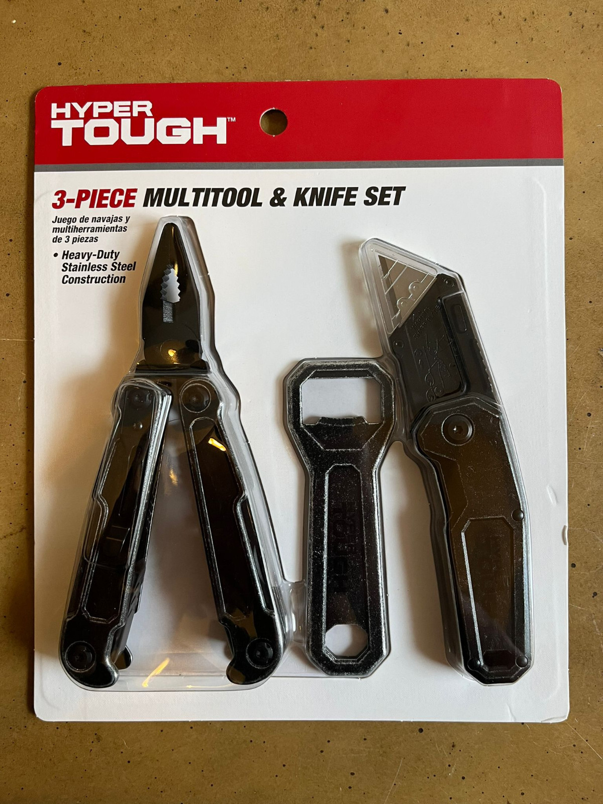 Hyper Tough 3 Piece Multitool And Utility Knife Set – EDC