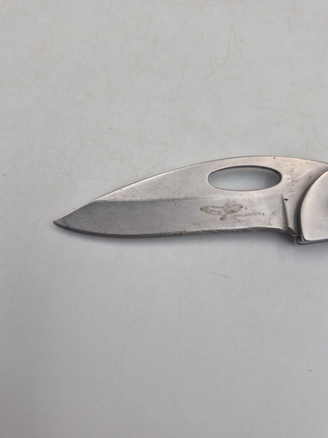 VINTAGE SNAP-ON KEY CHAIN KNIFE 3″ STAINLESS STEEL- Appalachian Trail READ DESC