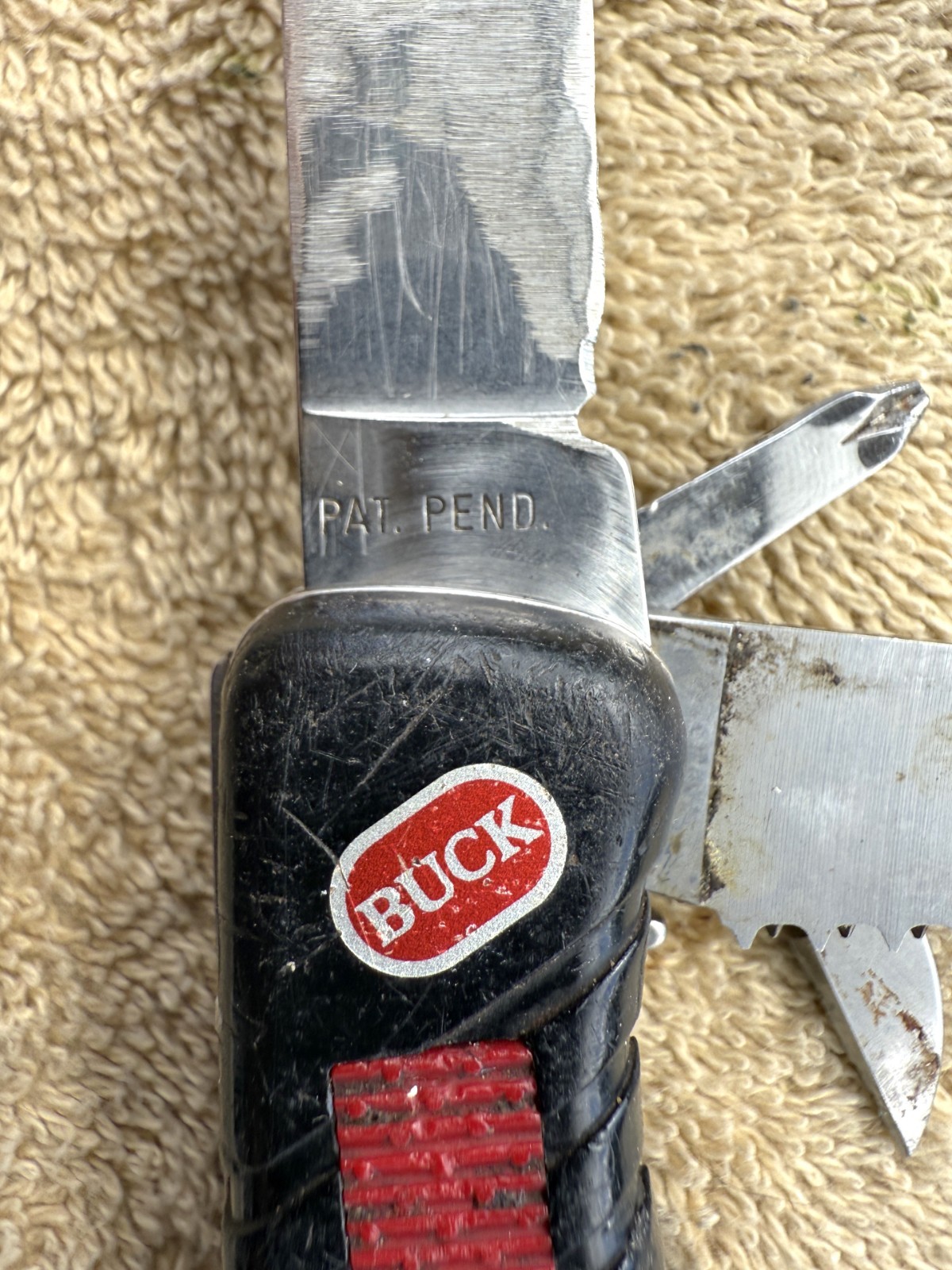 VINTAGE BUCK MULTI-TOOL PAT PEND – WANGER DELEMONT – SWISS – AS PICTURED