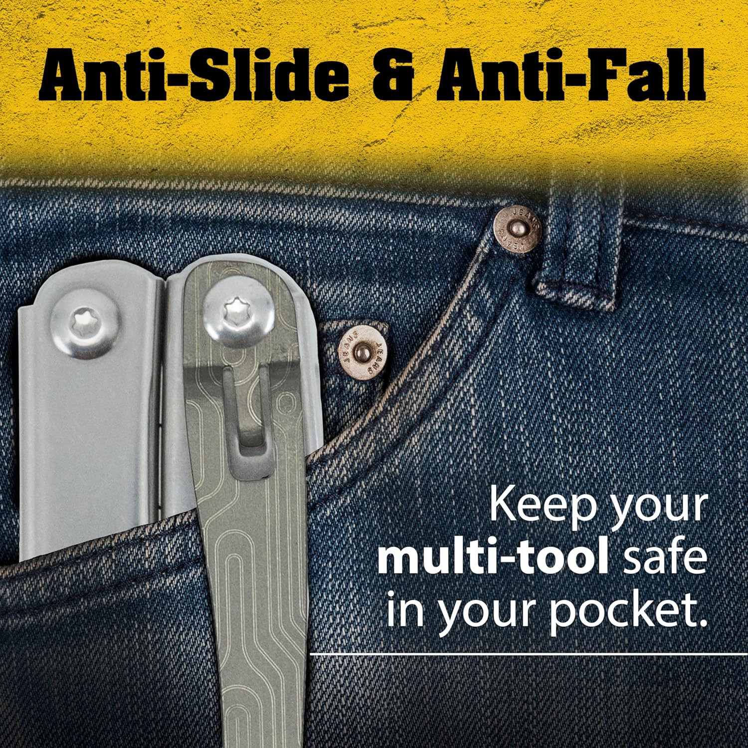Donk! Titanium Pocket Clip. Made for Leatherman Wingman & Leatherman Sidekick. 5