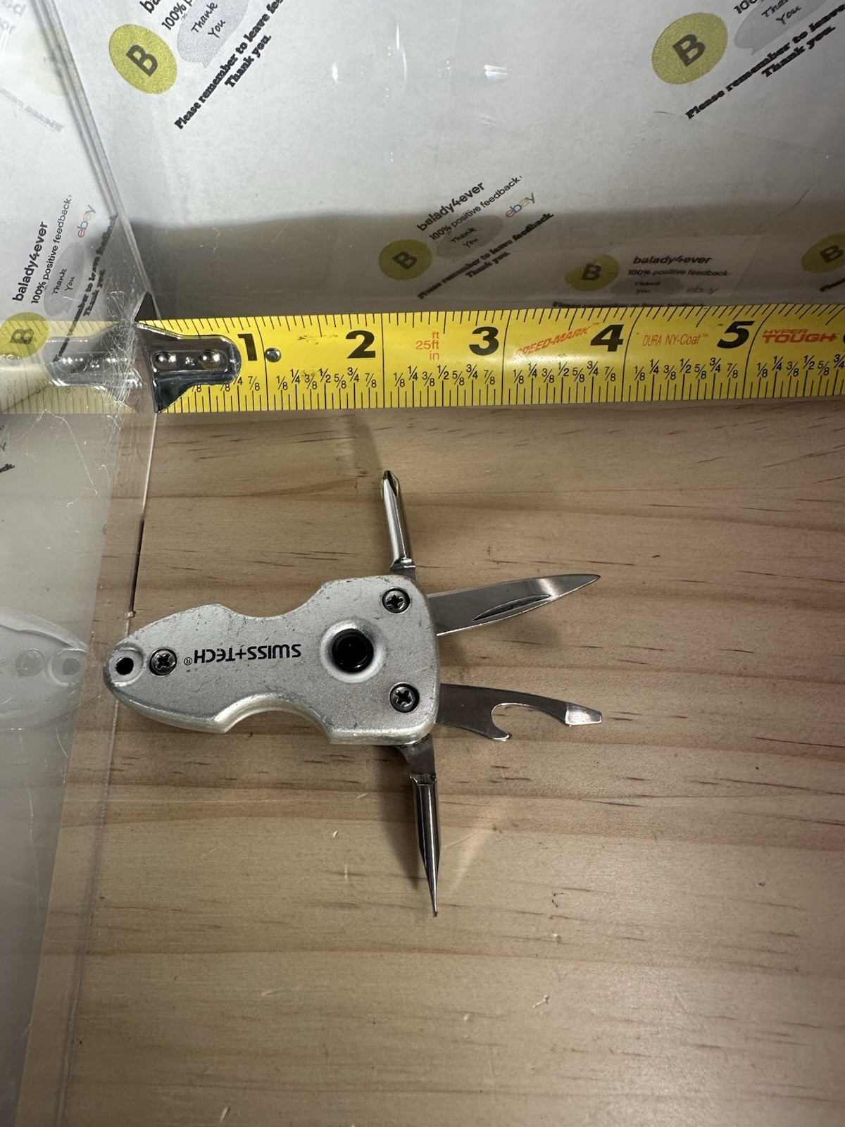 Swiss + Tech ST60300 Key Ring Multi-Tool 2.25” (needs bulb)