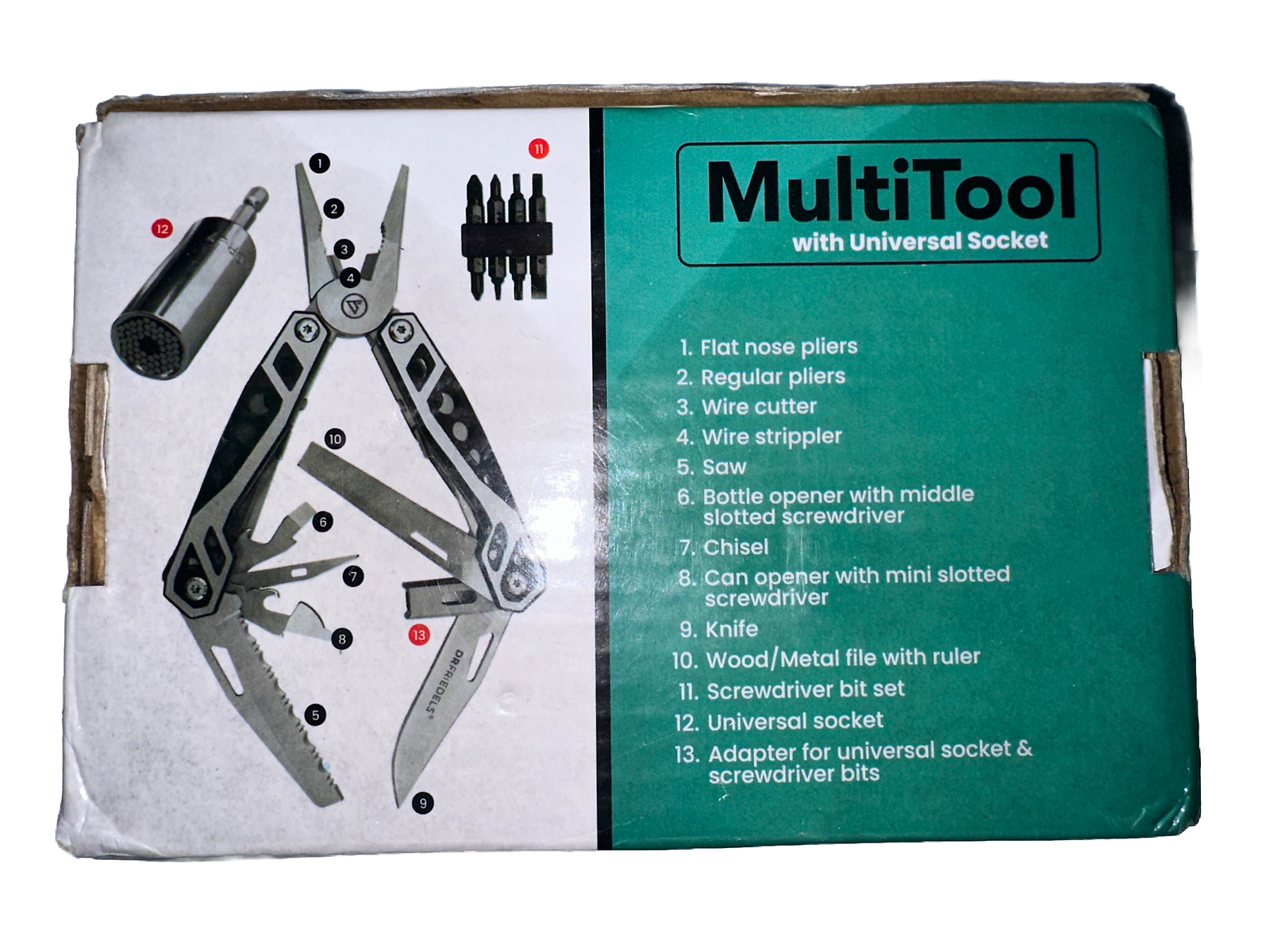 Drfriedels Stainless Steel Multitool Safety Lock With Universal Socket
