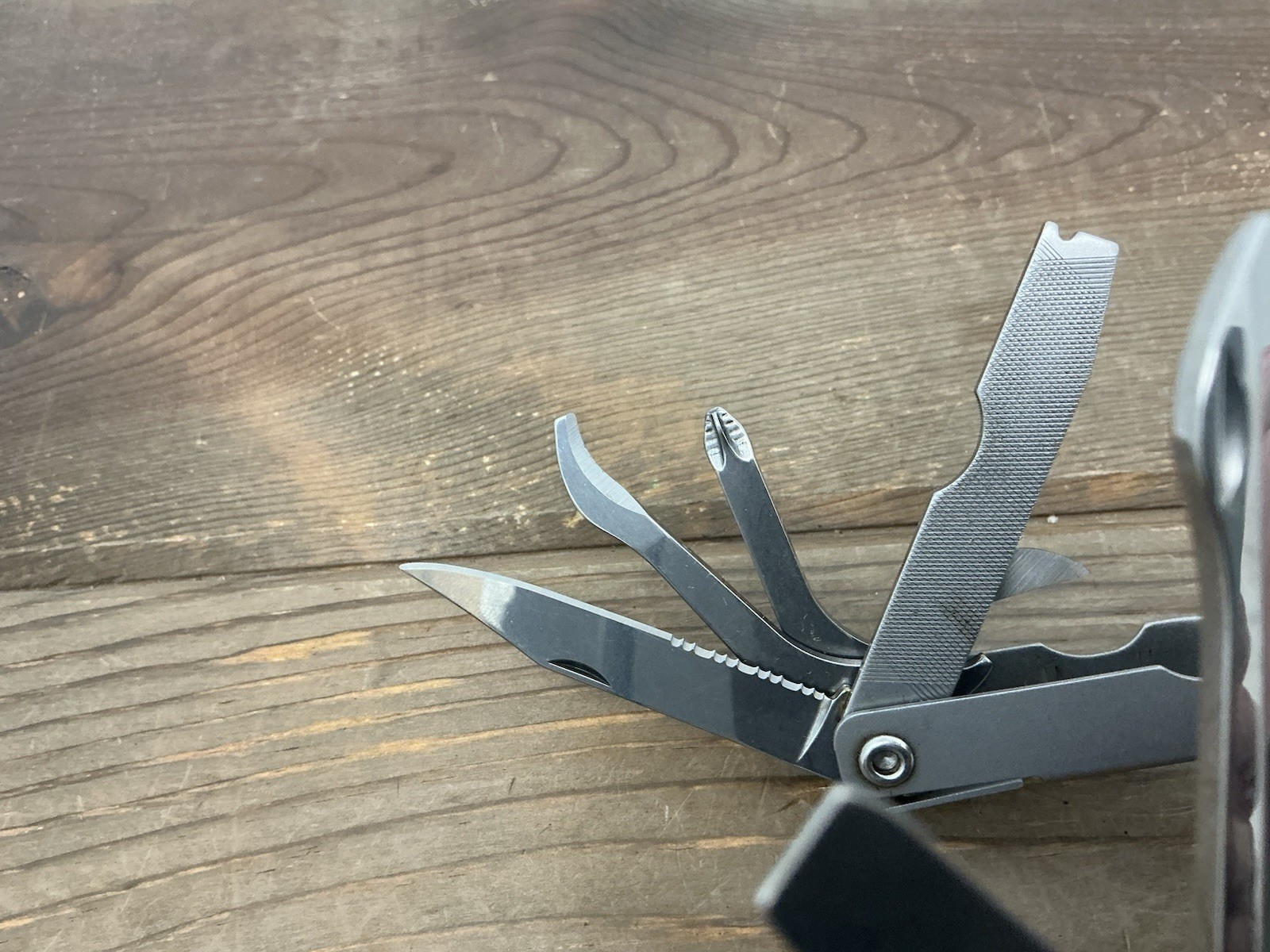 Schrade USA Tough Tool ST1 Multi-Tool Pliers Knife w Leather Sheath Nice!