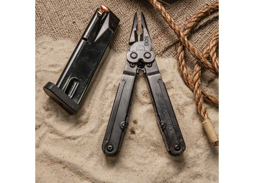 SOG SOG-B63N-CP Powerlock EOD V-Cutter Multi-Tool Black Oxide w/Nylon Sheath