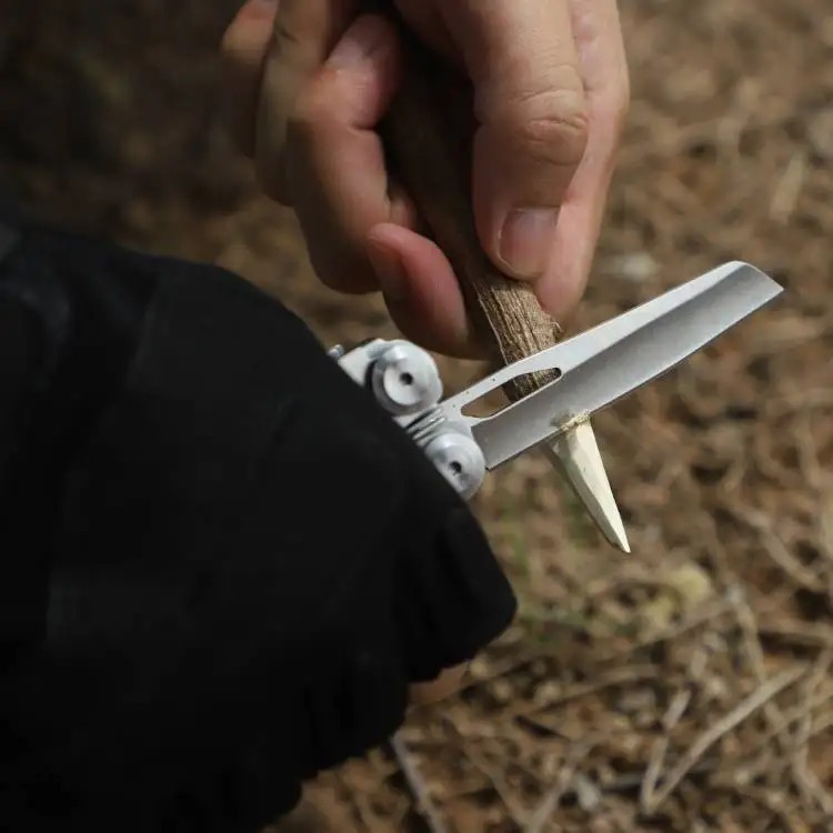 Daicamping DL10 Multi Tool Folding Pocket Knife Sheath Scissors Screw Pliers Can