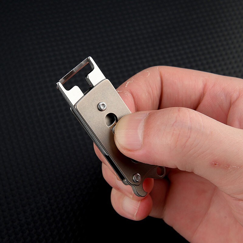 EDC Titanium Alloy Multi Tools Bottle Opener Portable Outdoor Peeler