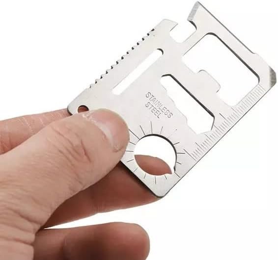 Ultimate 11-in-1 Survival Tool: Pocket-Sized Multi-Tool for Outdoor Adventures