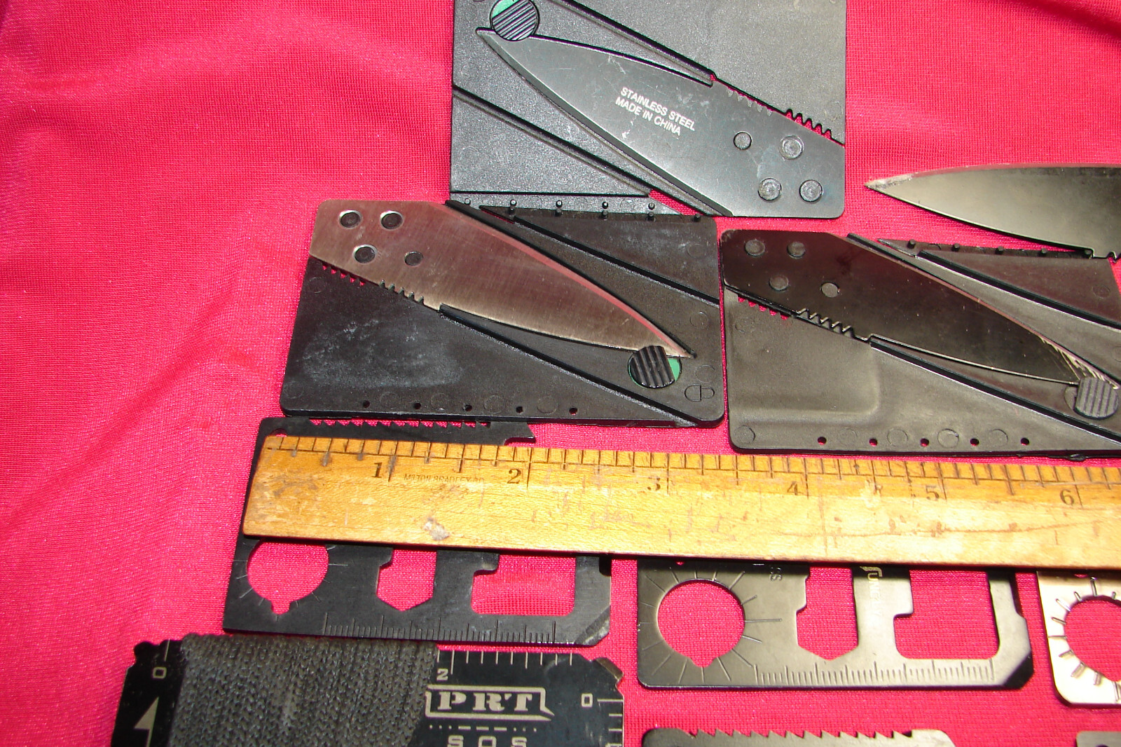 Wallet Multitool,20,Multipurpose Pocket Survival Tool.11+ Function Knife,Camping