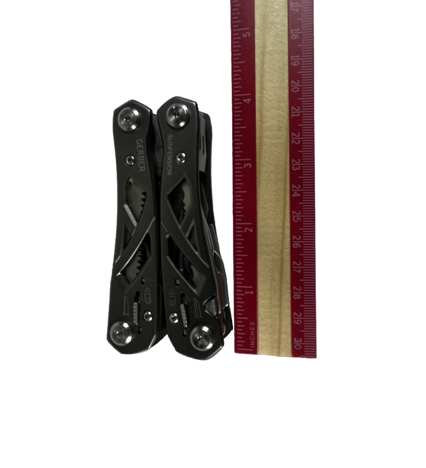 Gerber Suspension 12-in-1 Multi Tool – Pliers Knife Scissors Gray – Very Good
