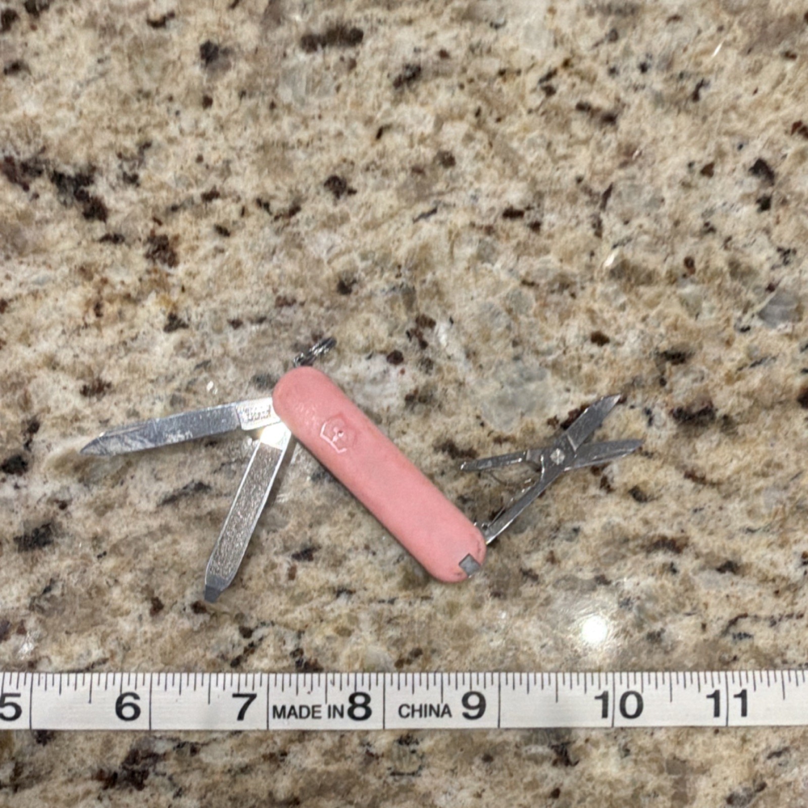 Victorinox Multi-Tool Pink Stainless Steel Knife Scissors Nail File
