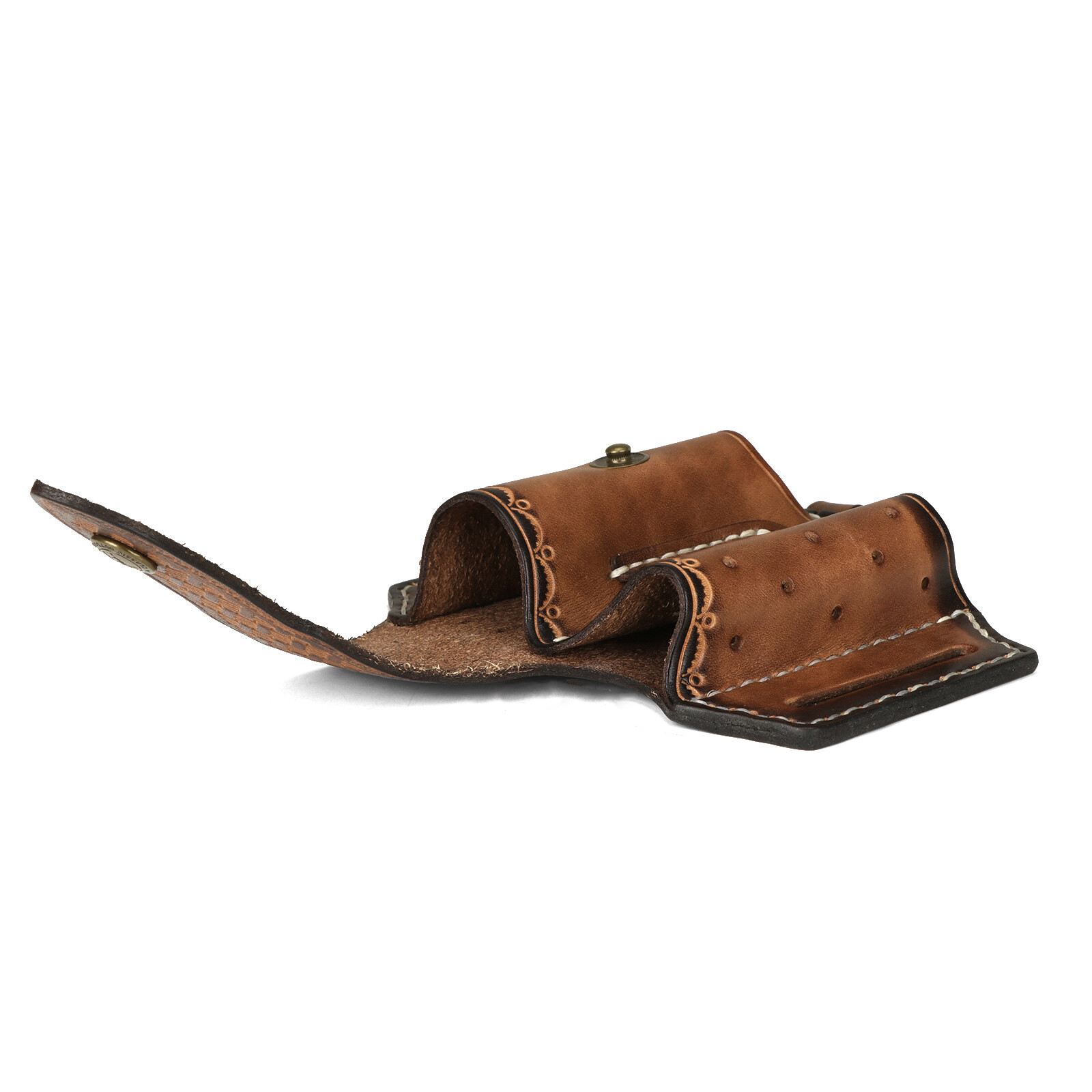 Tourbon Leather 4 in 1 Knife Sheath EDC Pliers Belt Holder Pouch Tools Holster