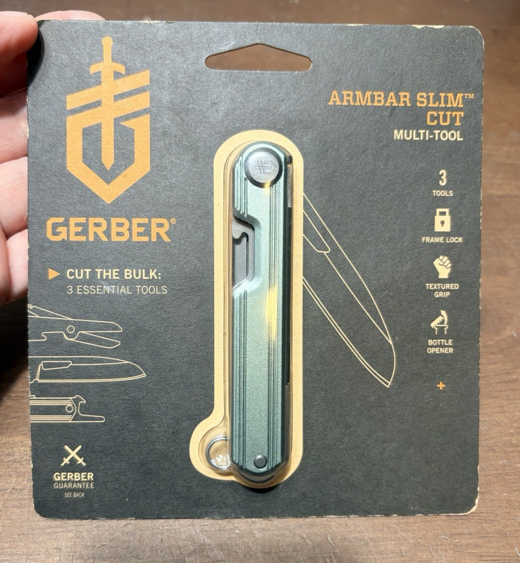 NEW Gerber Armbar Slim Cut Multi-Tool Knife Color: Green