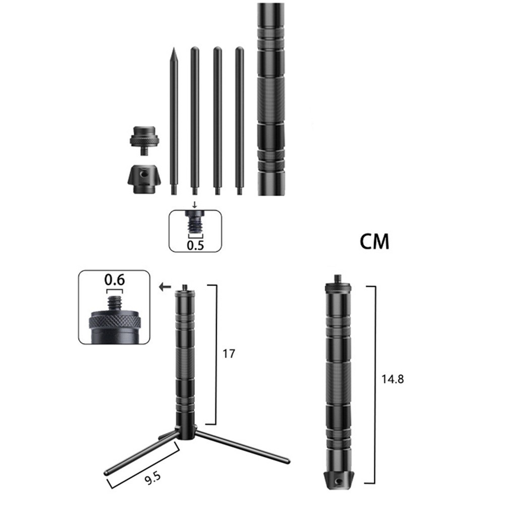 Aluminum Alloy Tripod Stand Designed for Lanterns Cameras and Fishing Lights