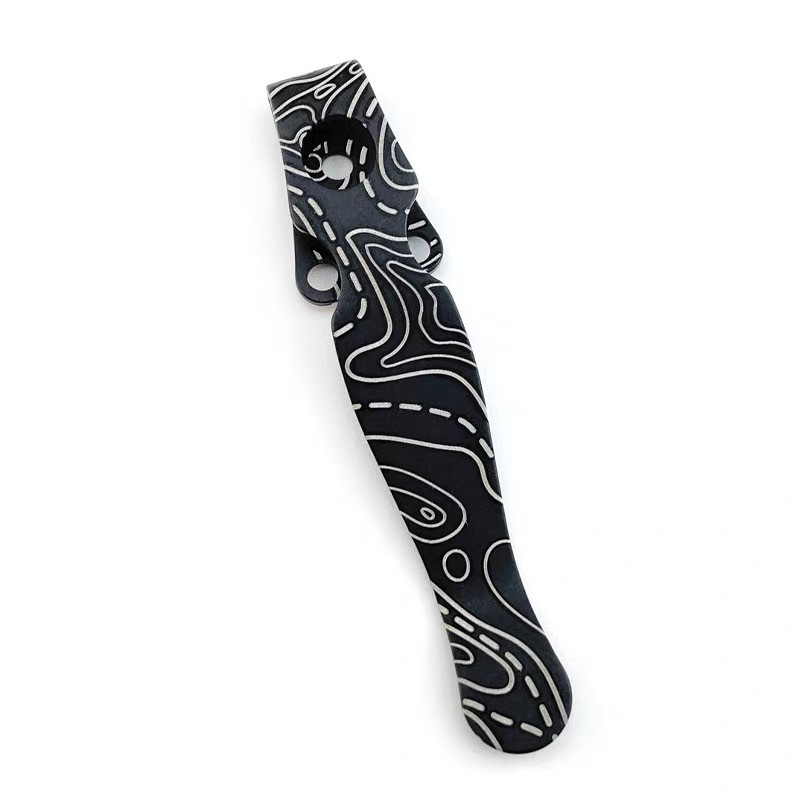 Titanium Deep Carry Pocket Clip for Spyderco Shaman C229 Knife Replacement