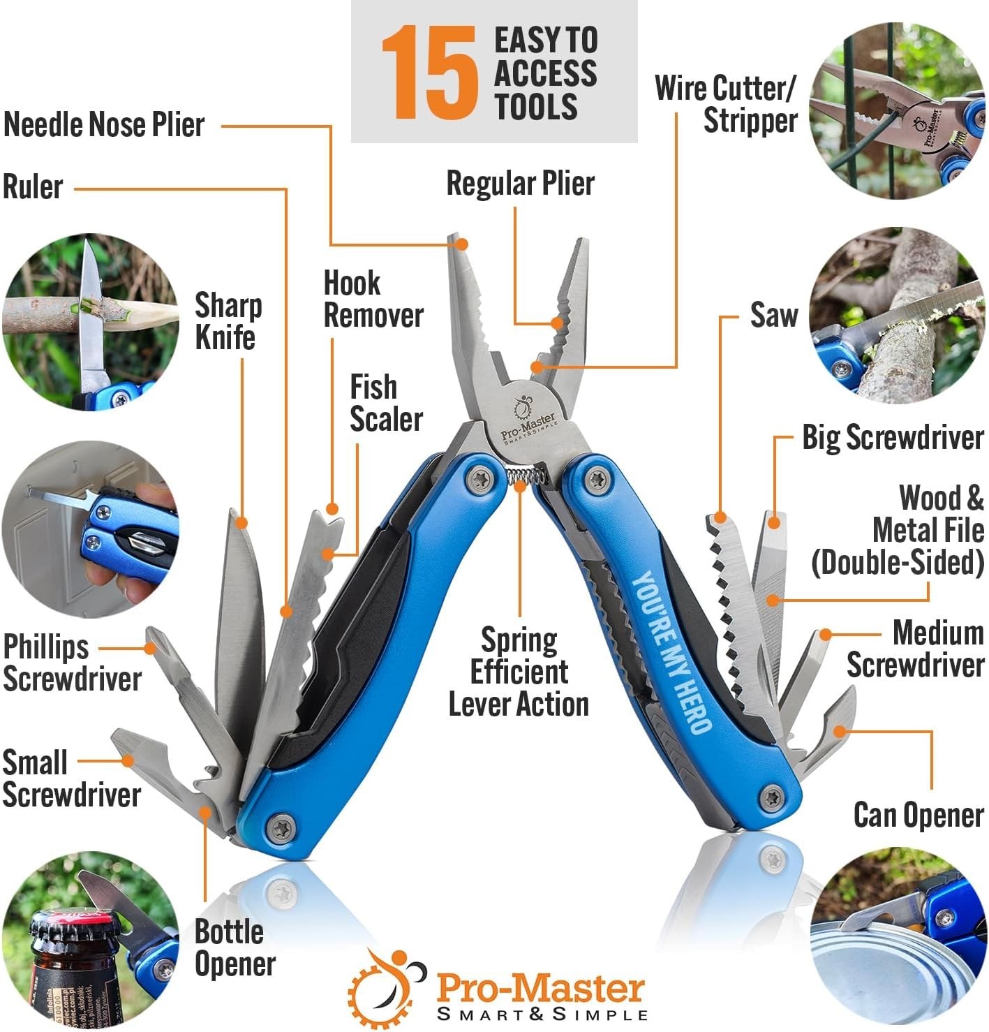 Hero-Inspired 15-in-1 Multitool & Keychain – Perfect for Outdoor Adventures