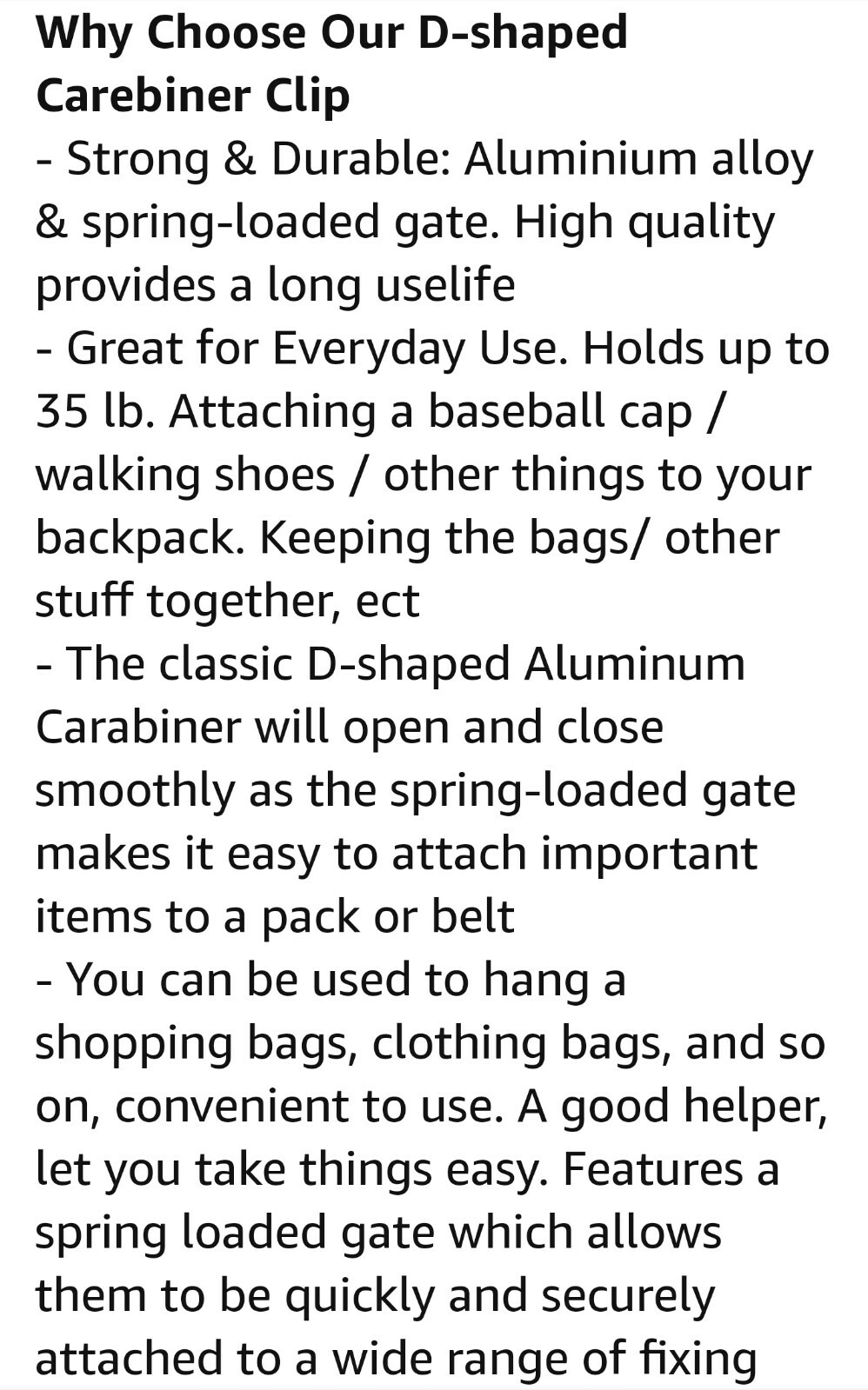 2 Pack Baby Walker Stroller Clip Hook Buggy Carabiner Diaper Hanger Bag