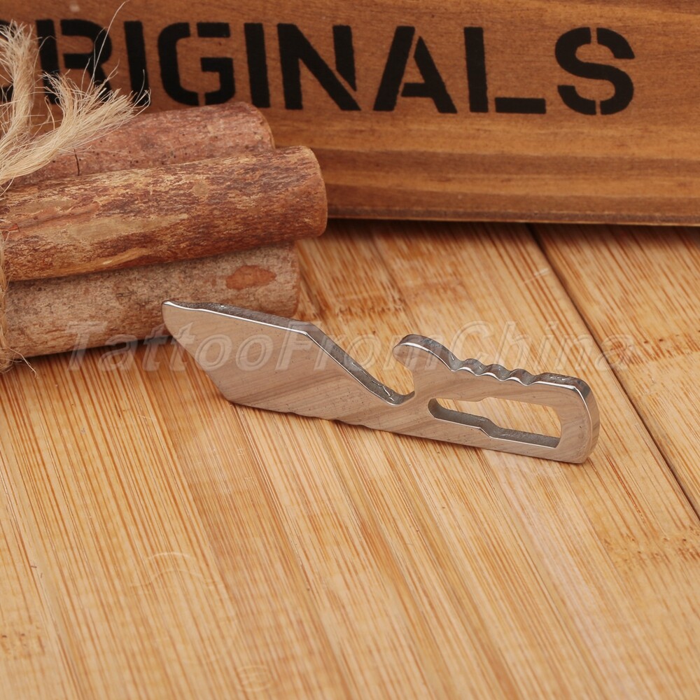 Mini Pocket Multi EDC Tool Pry Bar Bottle Opener Screwdriver Survival Keychain