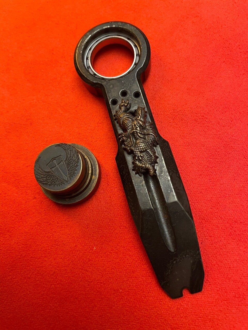 Steel flame collaboration Dragon ALL THINGS SPINNING PRYBAR with SF Crusader TOP