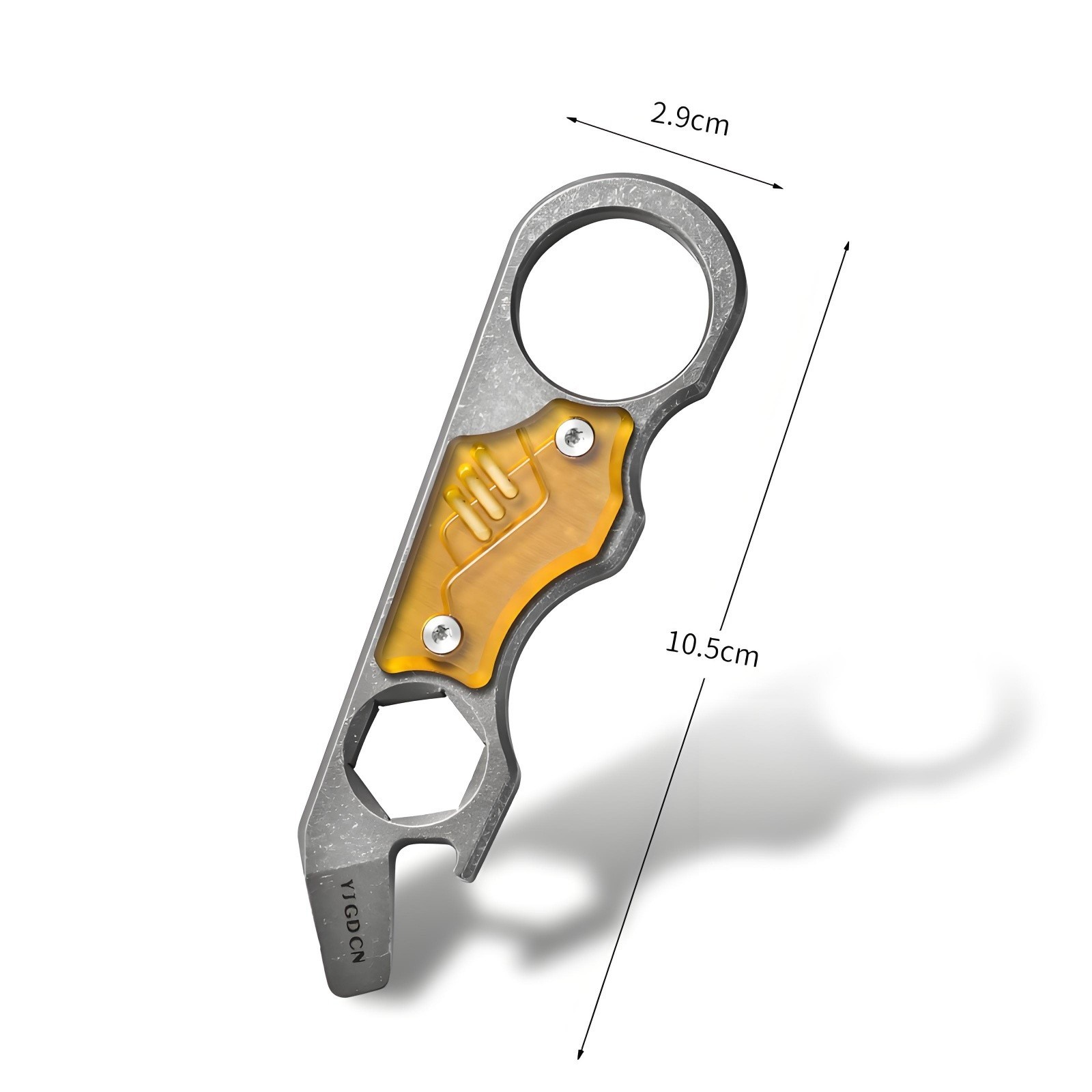 Titanium Alloy EDC Pry Bar Multi Tool Bottle Opener Wrench Outdoor Camping Tool