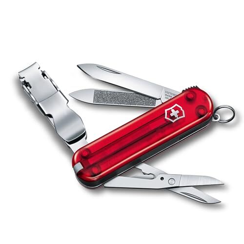 VICTORINOX 0.6463.T Nail Clip 580 Translucent Red Nail Clippers Disaster
