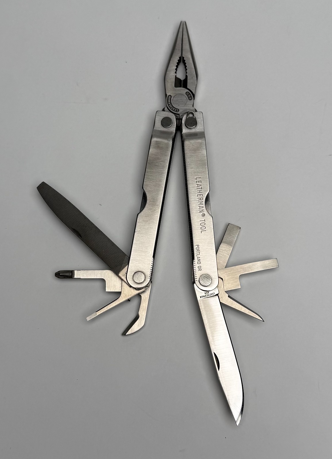 Leatherman Multi Tool Vintage 1997 Stainless Steel USA Made Pocket Survival EDC