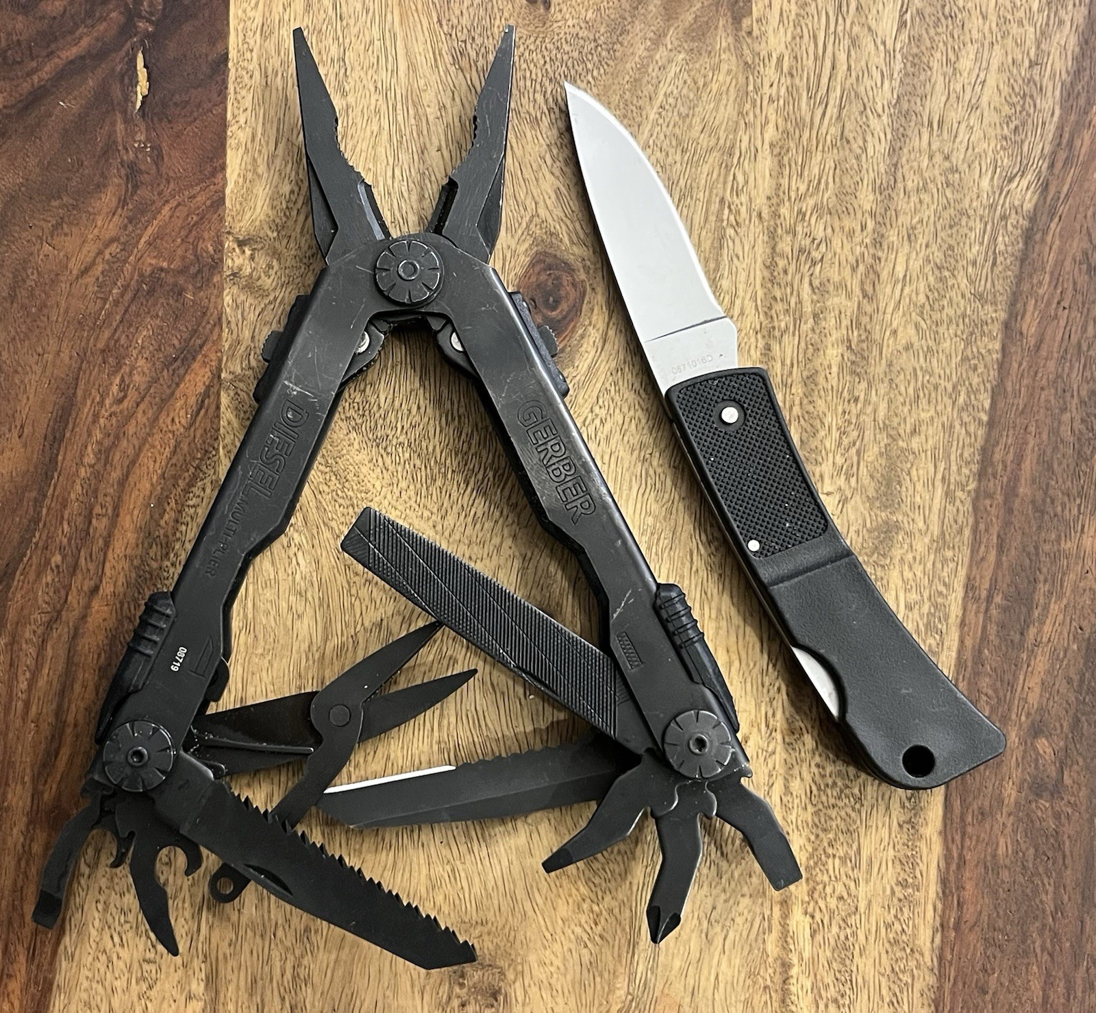 Gerber Multi Tool DIESEL SUPER Nice! w/Gerber Sheath & LST Knife (Lot Of 2)