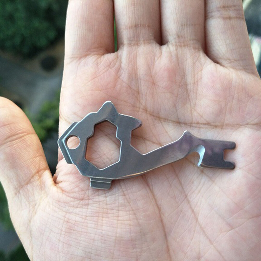 20in1 Keychain Multi Tool Crowbar Screwdriver Hex Wrench Carabiners Survival EDC