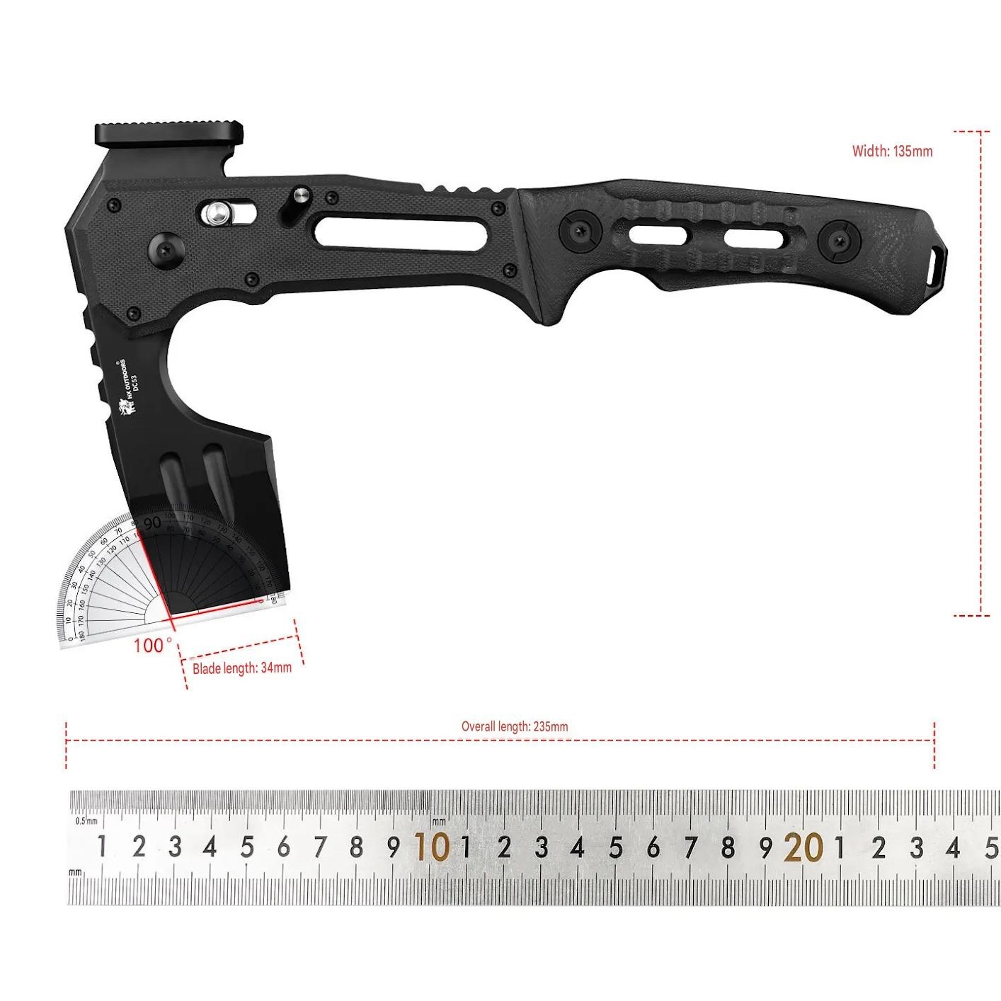 Mini Small Pocket Folding Axe Foldable Hatchet Tomahawk Hammer Survival Camping