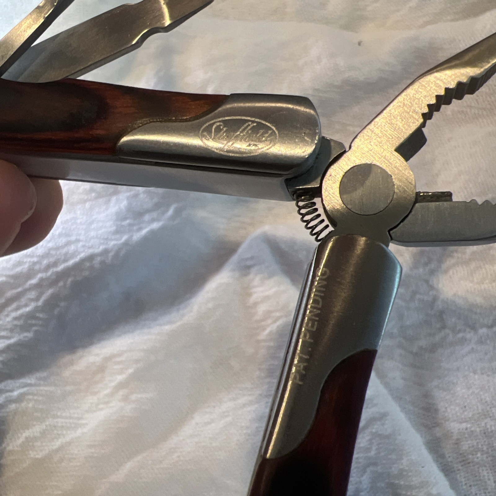 Sheffield 9 In 1 Wood Grain Handle Multi Tool Knife 9 In 1 Made By Sheffield