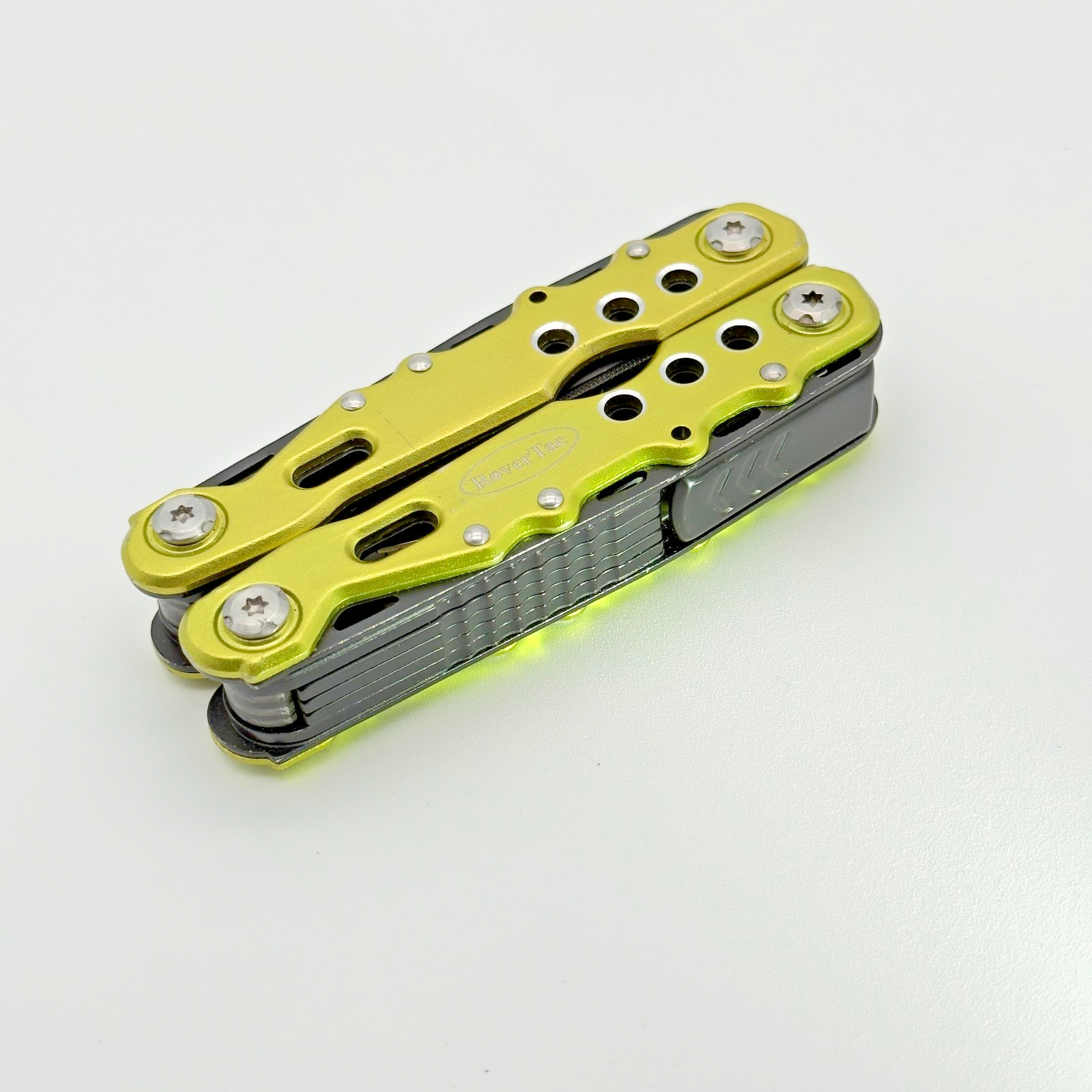 RoverTac Mini Multitool Pliers Knife Bottle Opener Pocket Tool Green Black