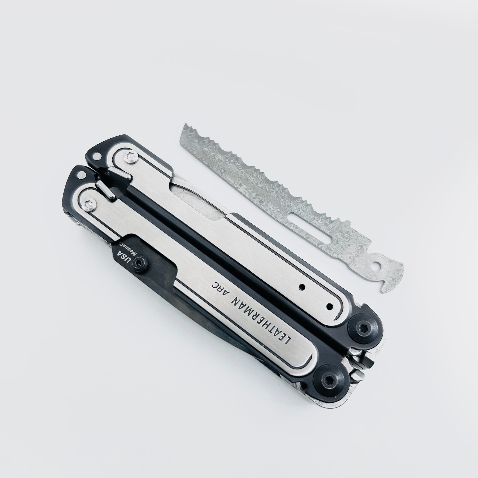 [USA Stock] – VG10 Damascus SAW BLADE for LEATHERMAN ARC/FREE P2 P4