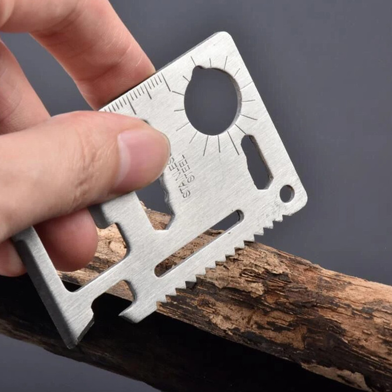 1pc Multifunction Credit Card Tool EDC Survival Wallet Gadget Opener – NEW