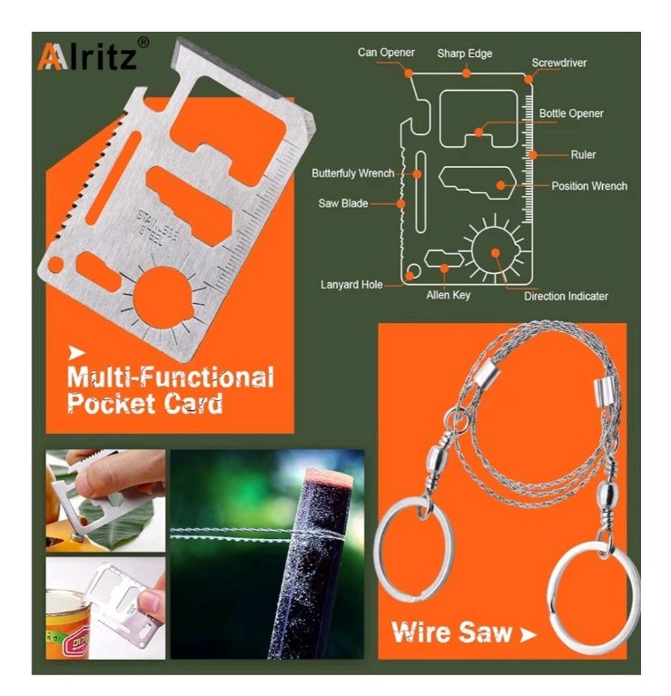 Brand New Survival Toolkit – Multi-Piece Emergency Set in Hard Plastic Case