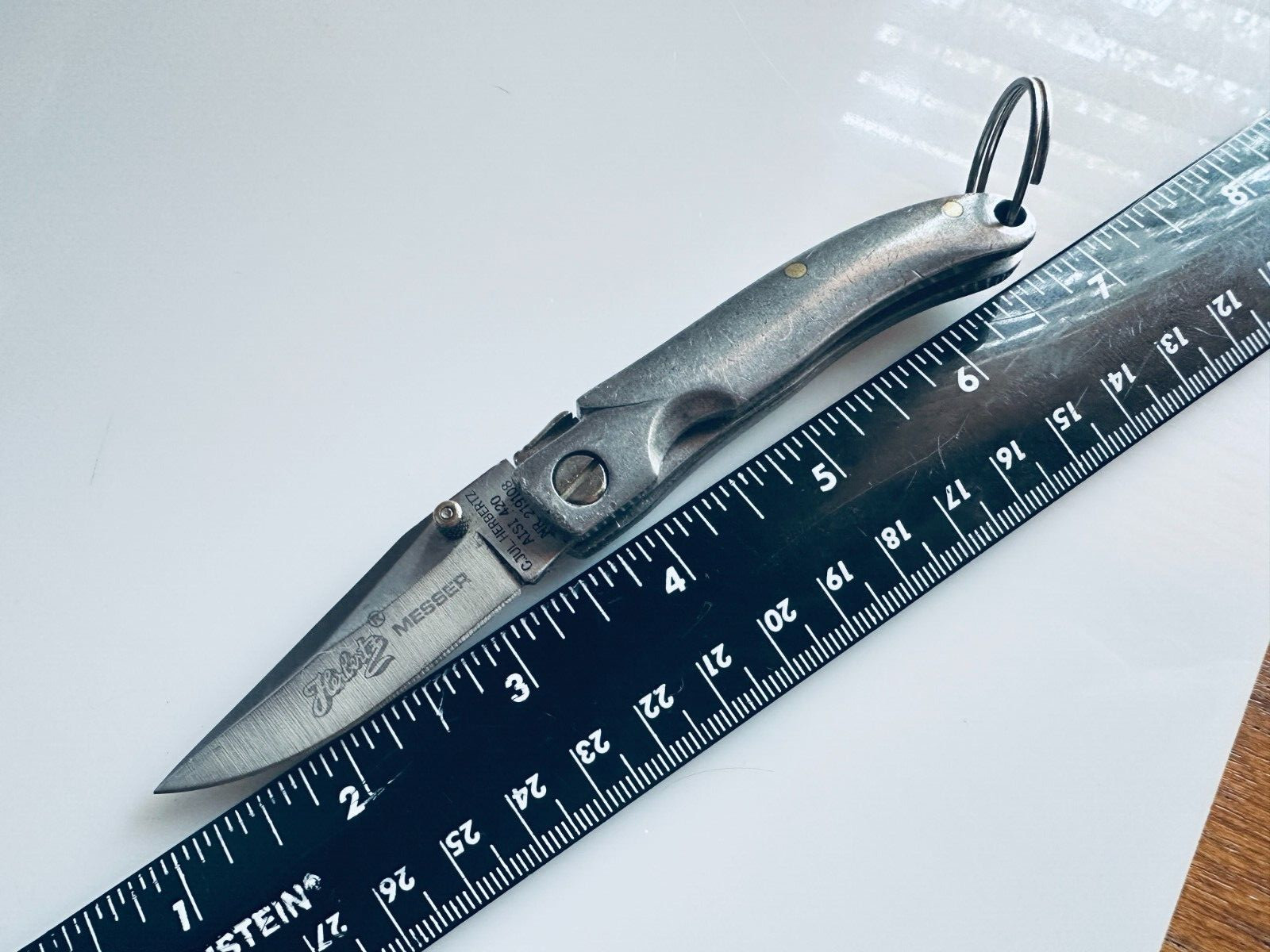 RARE C. Jul Herbertz Messer AISI 420 Laguiole Bee Aluminum Knife 219108