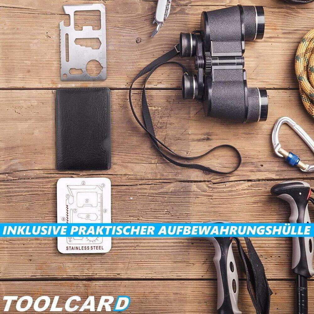 TOOLCARD Multitool Credit Card Knife Saw Opener Check Card Tool 14in1