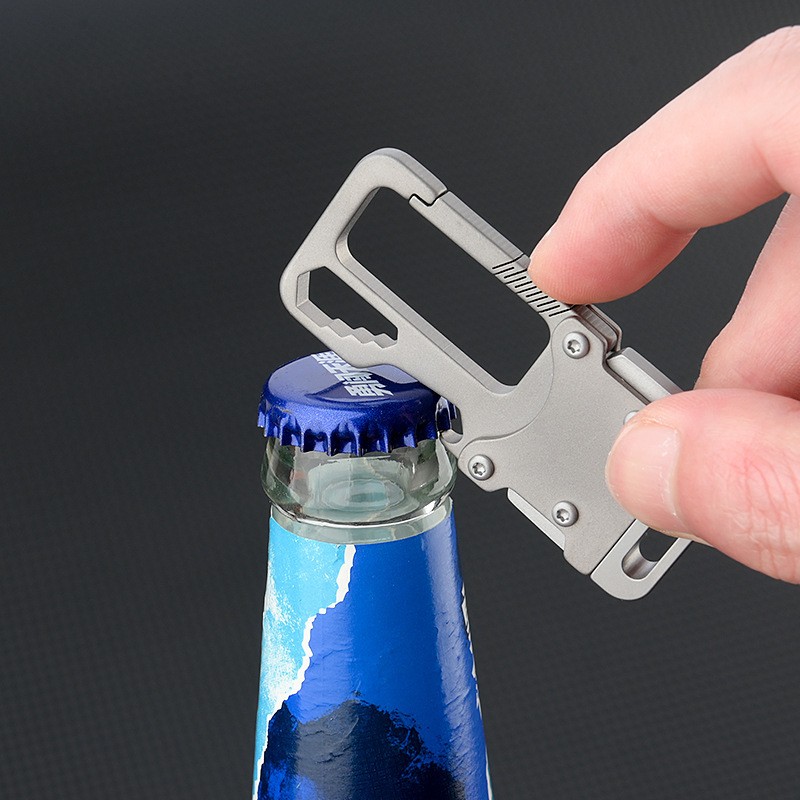 Titanium alloy EDC Tool with Hex Wrenches M3/4/5 Keychain Survival Multi-tool