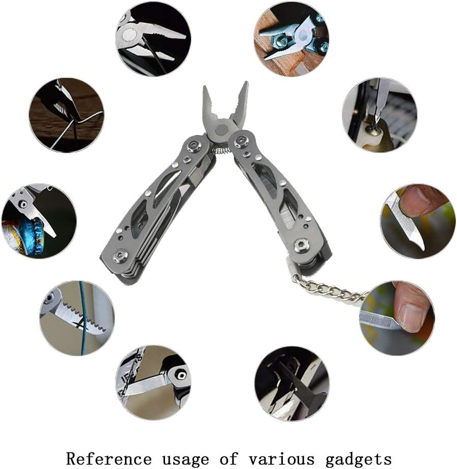 Mini Multitool Outdoor Small Pliers,Pocket Multitool Mini Pliers with Knife,Smar