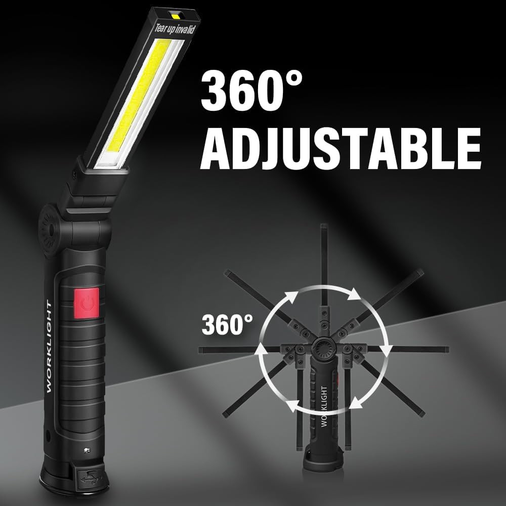 Tool Fathers Day Dad Gifts for Men Him Husband, LED Rechargeable Work Light for