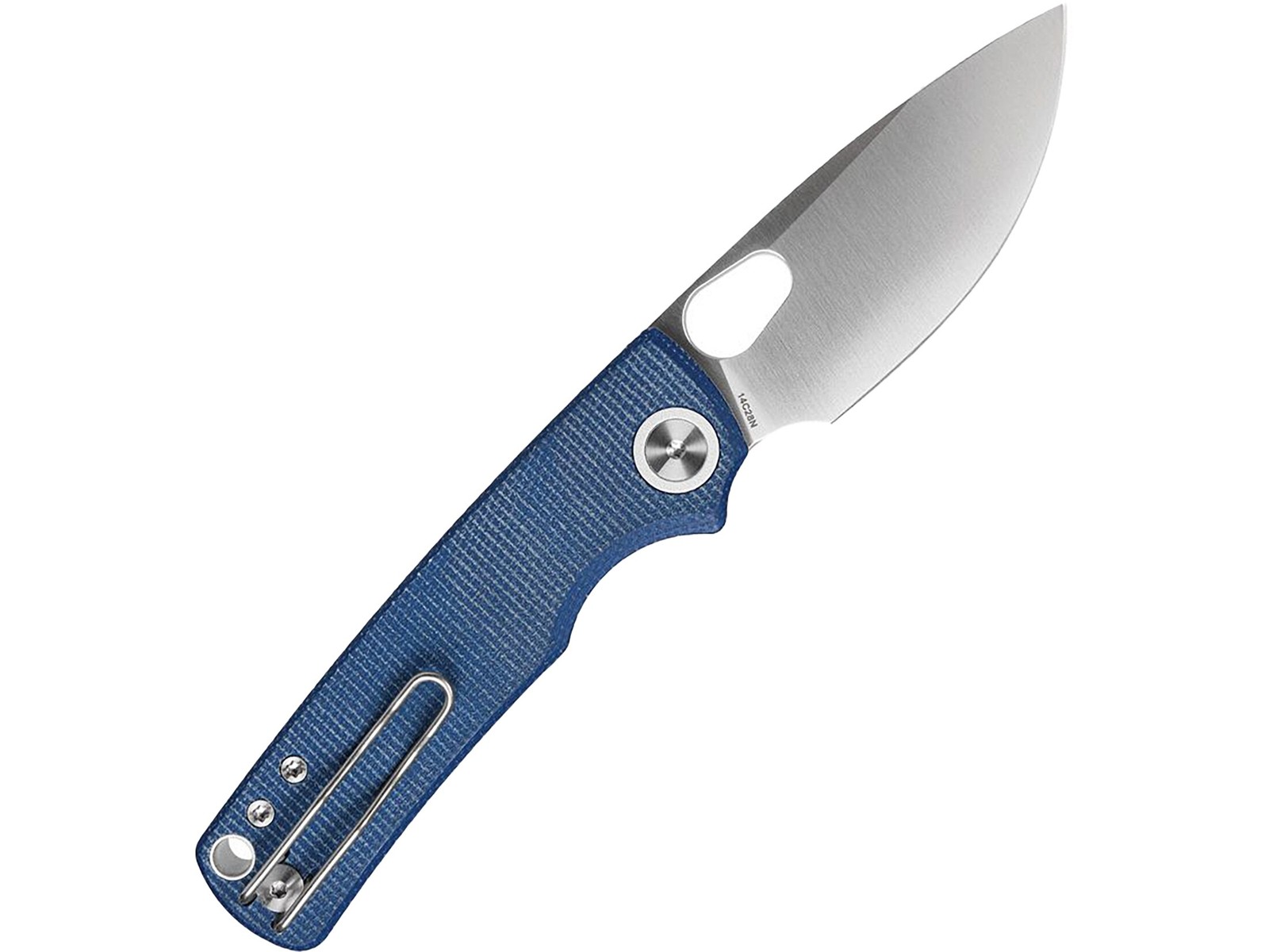 Vosteed Porcupine Pocket Knife 3″ Drop Point Sandvik 14C28N Satin Blade Canvas