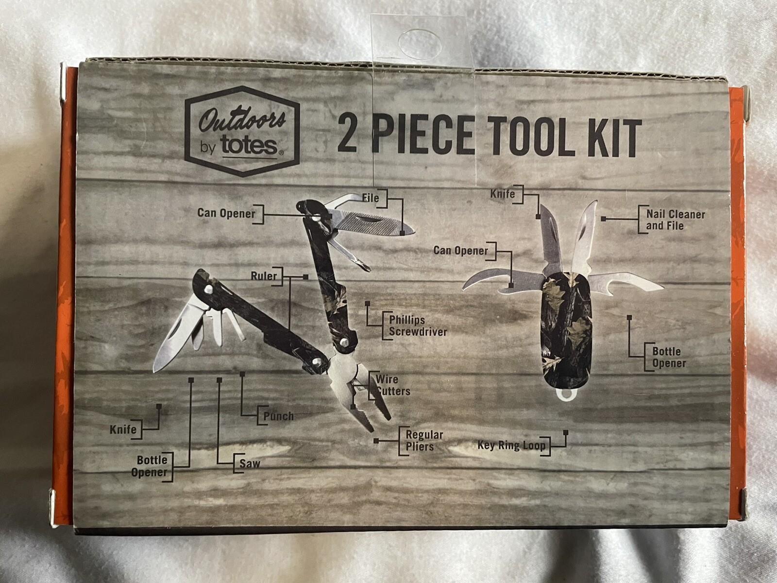 Outdoors by Totes 2 Piece Tool Set – Professional Quality Blue Pocket Knife *NEW