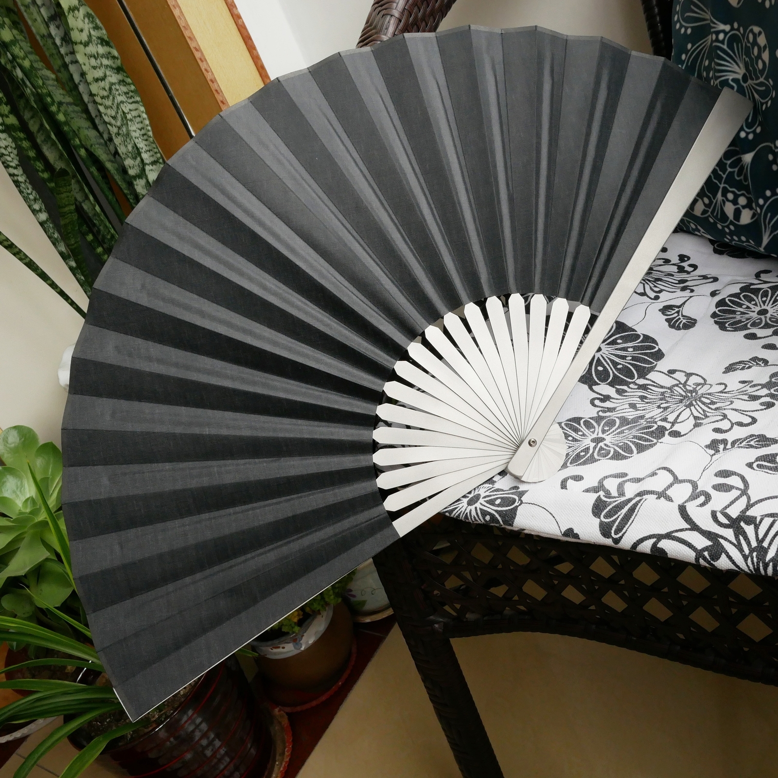 Kung Fu Ten Inch Eighteen Square Titanium Alloy Folding Fan Martial Arts Fan
