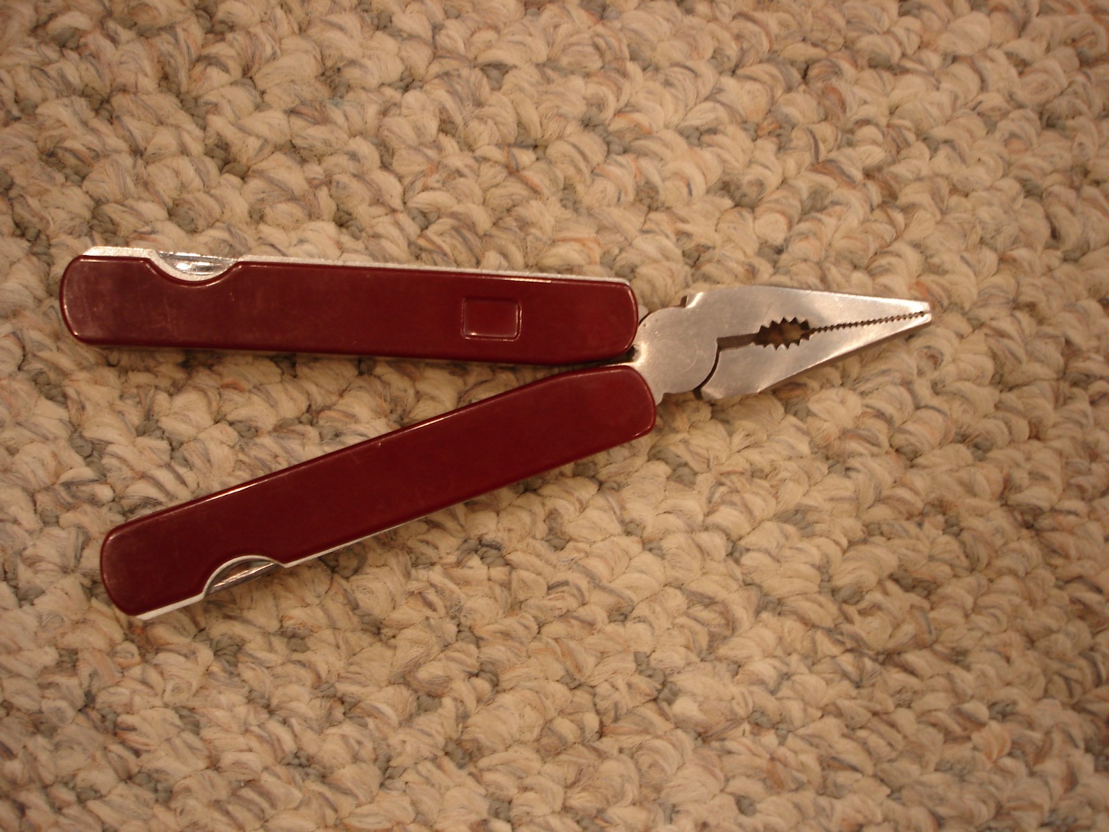 Leatherman vintage multi tool dark red handle 9 tools in one