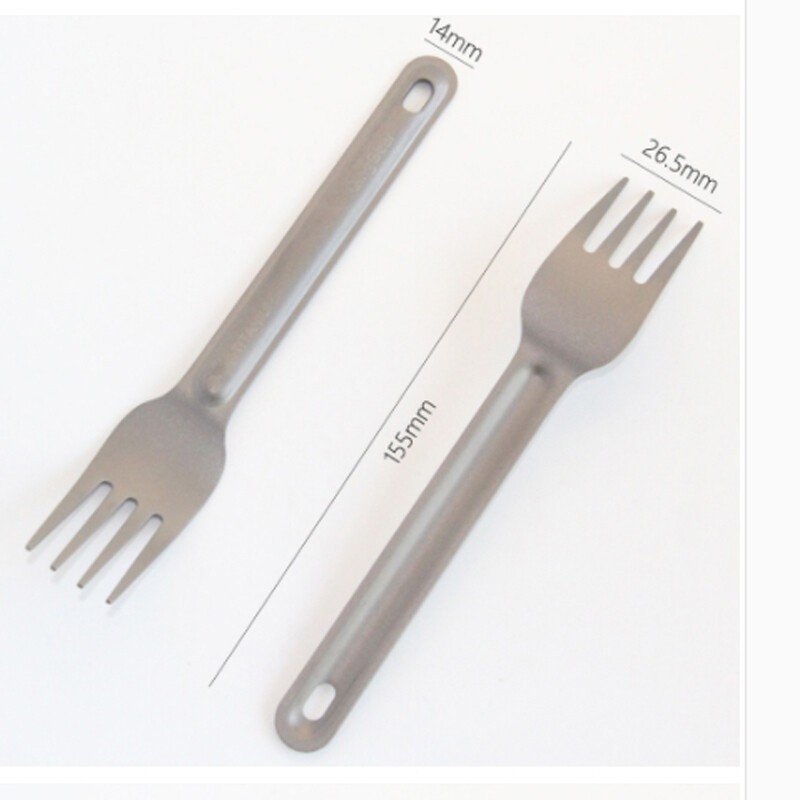 Pure Titanium Tableware Spoon Fork Portable Camping Outdoor EDC Multi Tools
