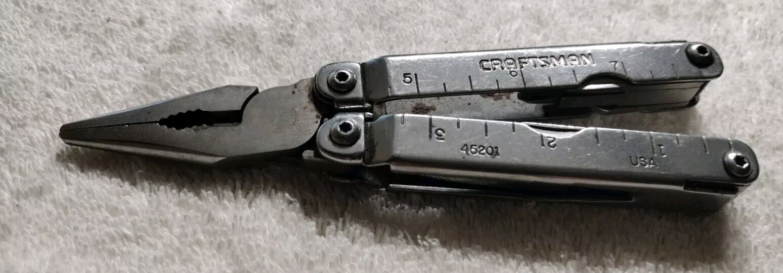 Craftsman Made In USA 45201 Multi-Tool Pliers Screwdrivers w/Sheath