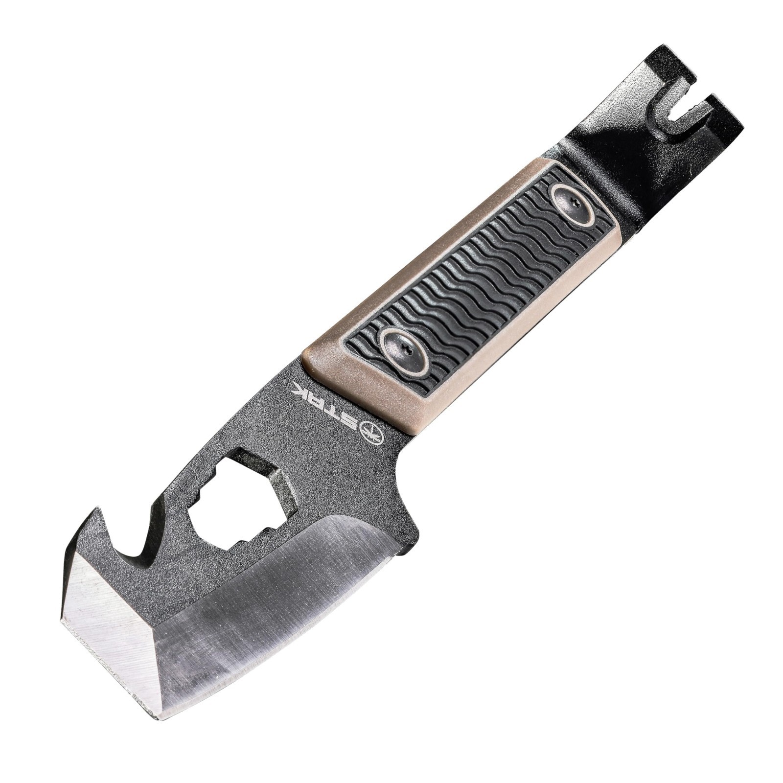 10″ EDC Pry Bar Multitool, 420 Stainless Steel, Nail Puller, Ripper Hook, Wrench