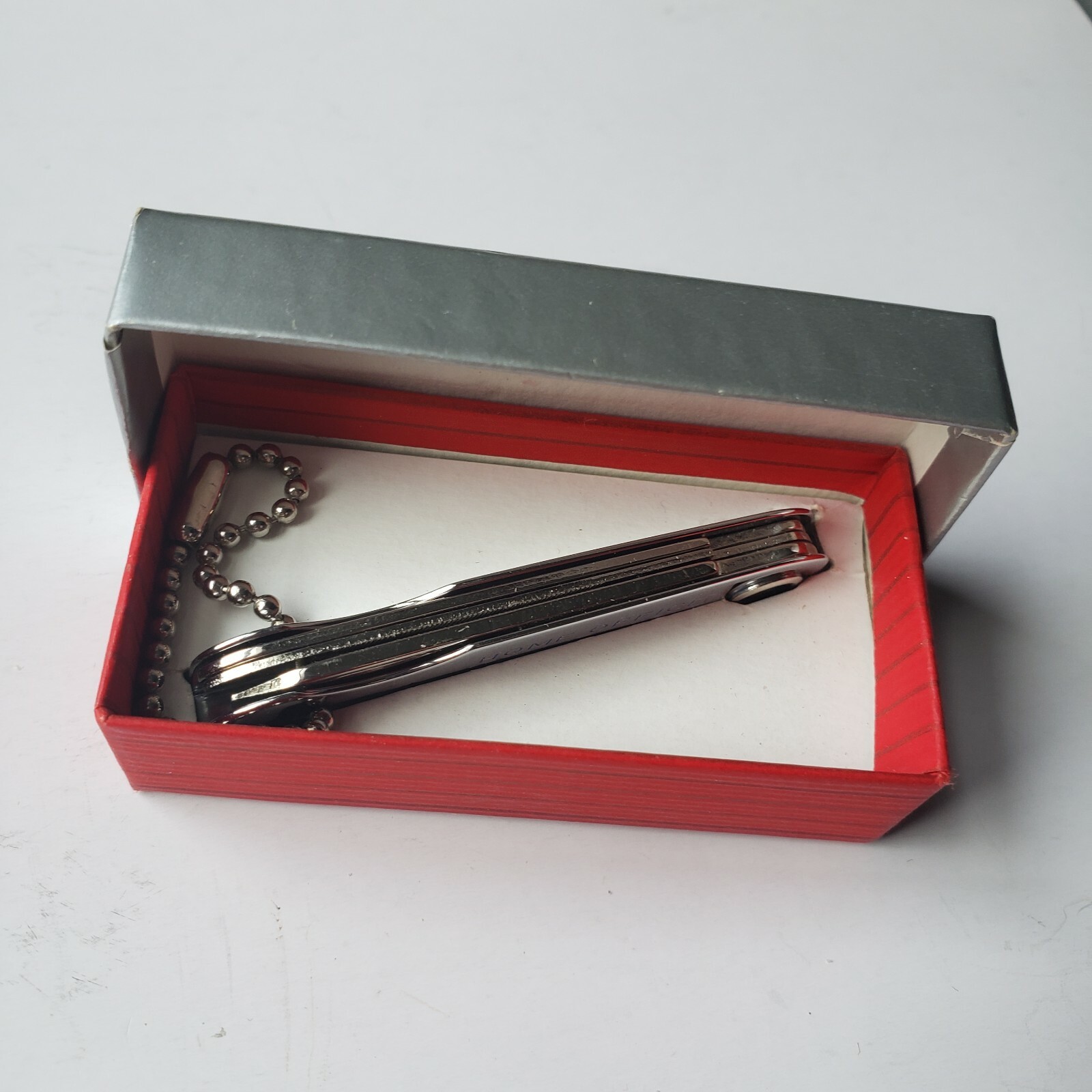 Multi-tool Knife Keychain Independent Life Insurance Co. Fl. Chrome Advertising