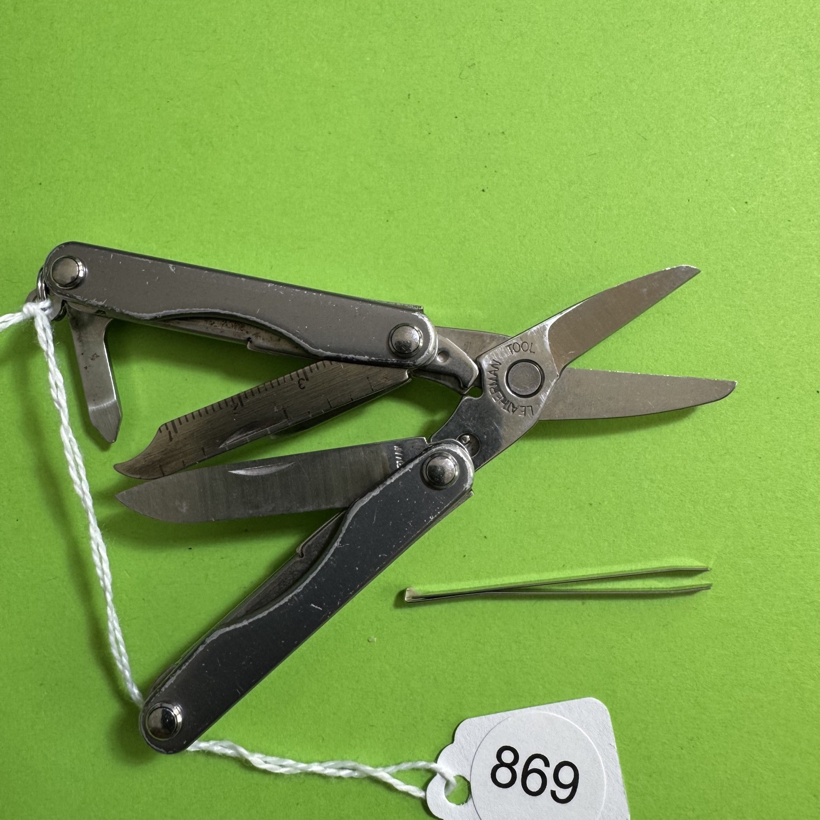 Leatherman Squirt S4 Multi-Tool Scissor Pocket Knife EDC Grey Stainless #869