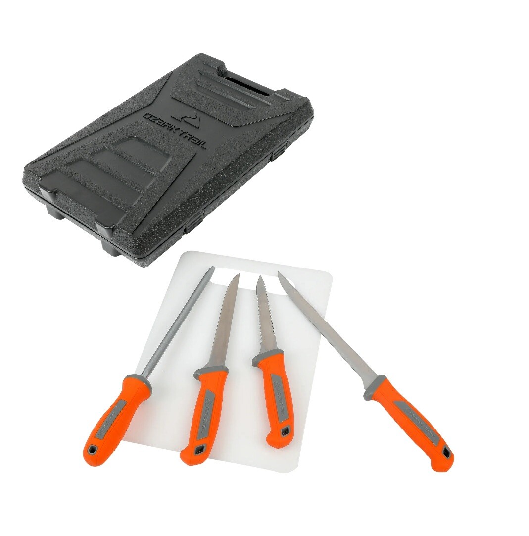 Ozark Trail 6 Piece Fish Fillet Knife Multi Set with Straight Edge Blade