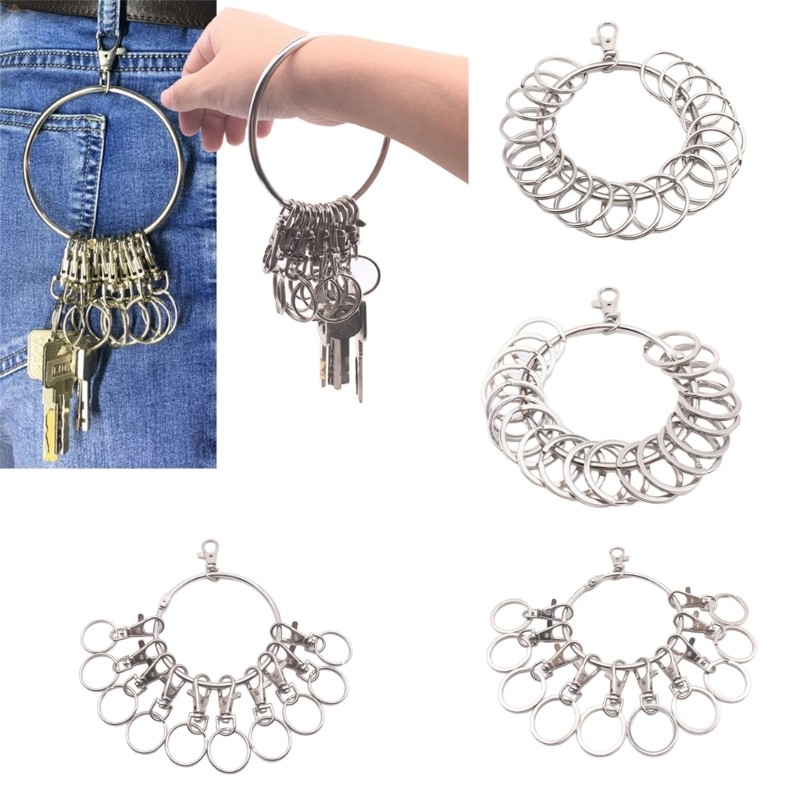 Portable Key Management Holder Keyring Heavy Duty Keychain Holder for Office