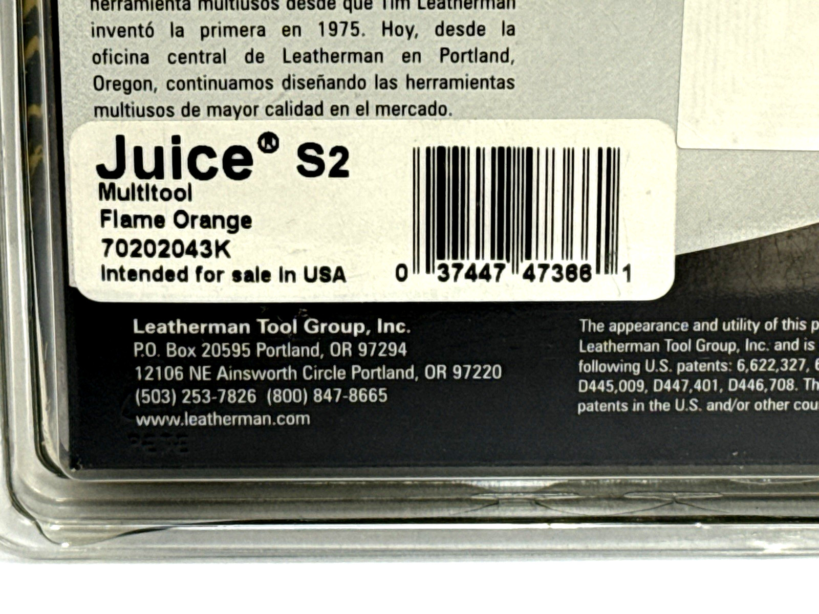 NOS Brand new Leatherman Juice s2 orange -New in Factory Sealed Clamshell
